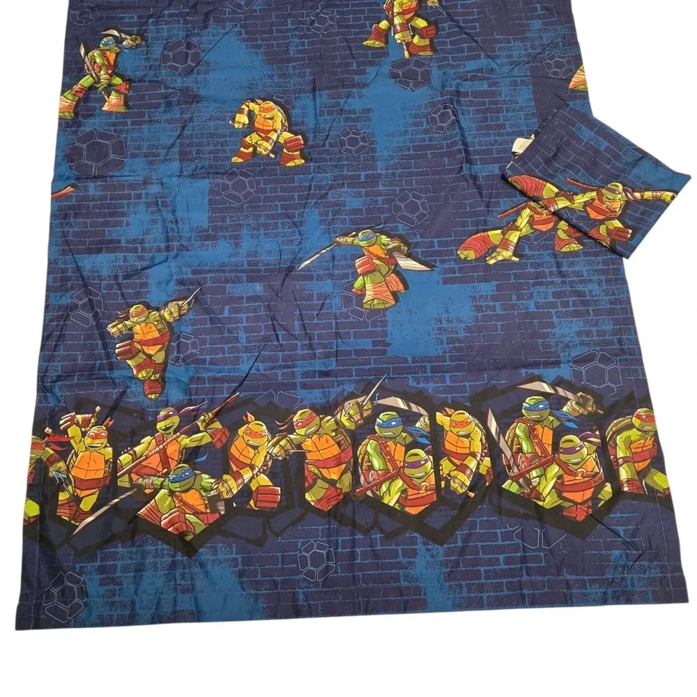 2 Teenage Mutant Ninja Turtles TMNT Curtain Panels 42x64
